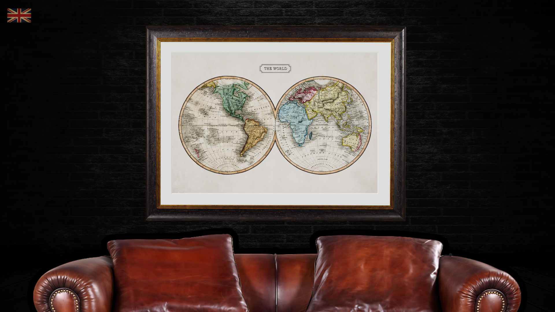 Map of The World Wall Art