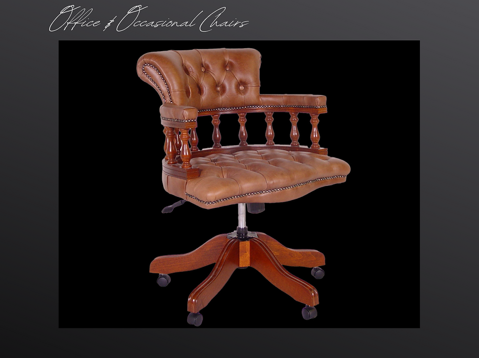 Office & Occasional Leather Captains Swivel & Tilt Chair