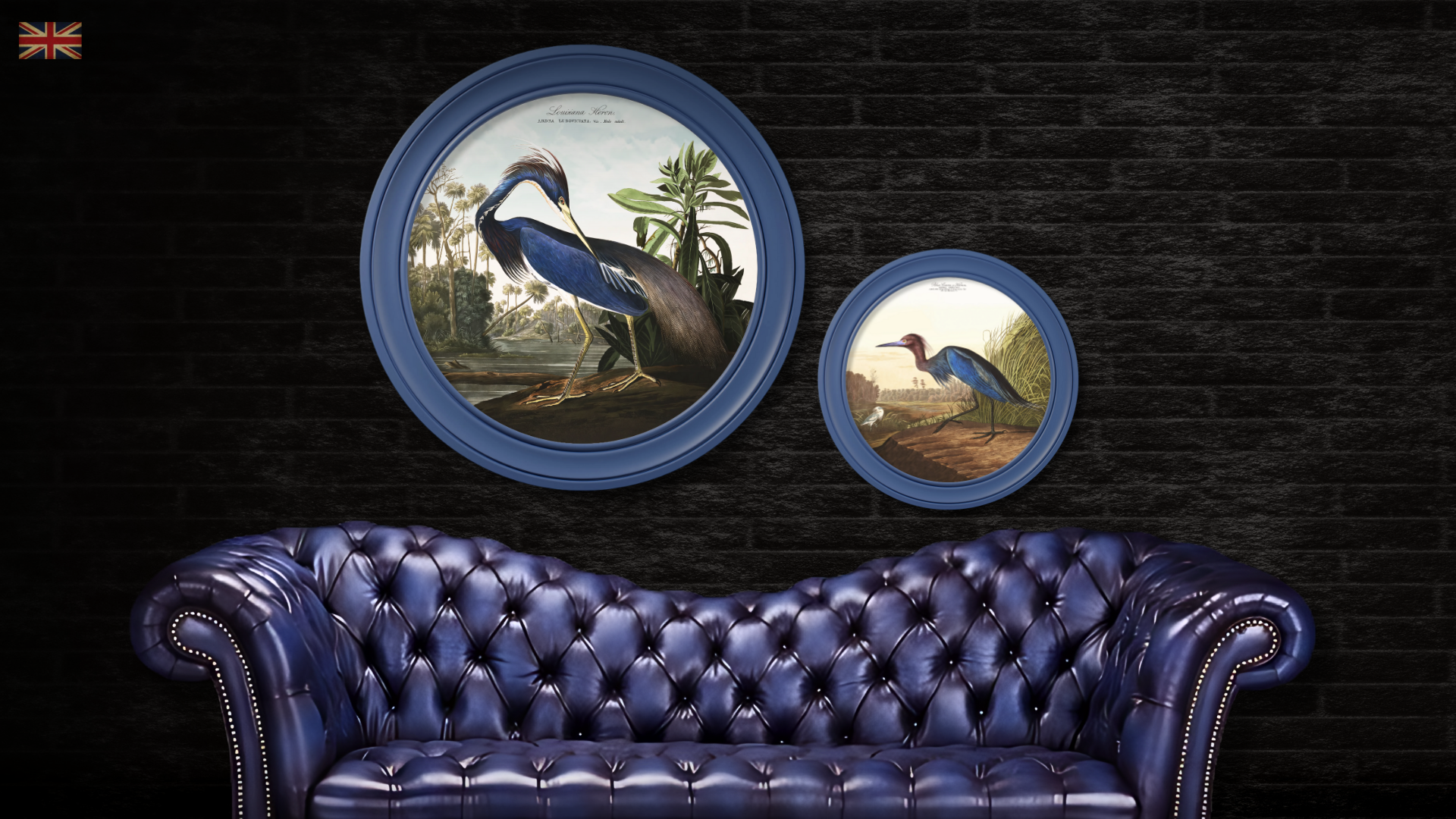 Audubon's Herons Wall Art Pictures