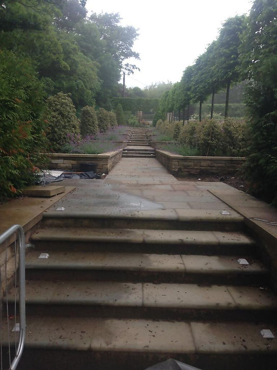 new stone stairs