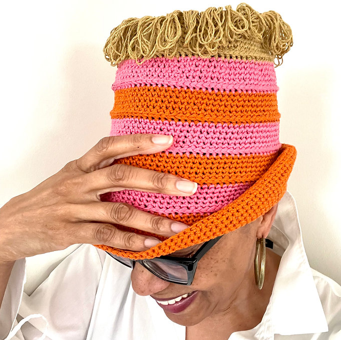 Stripe & Go Brimmed Hat