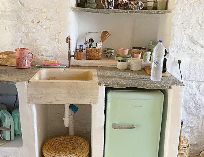 Charme et authenticité du salon Aloni A sifnos maison à louer dans les cyclades