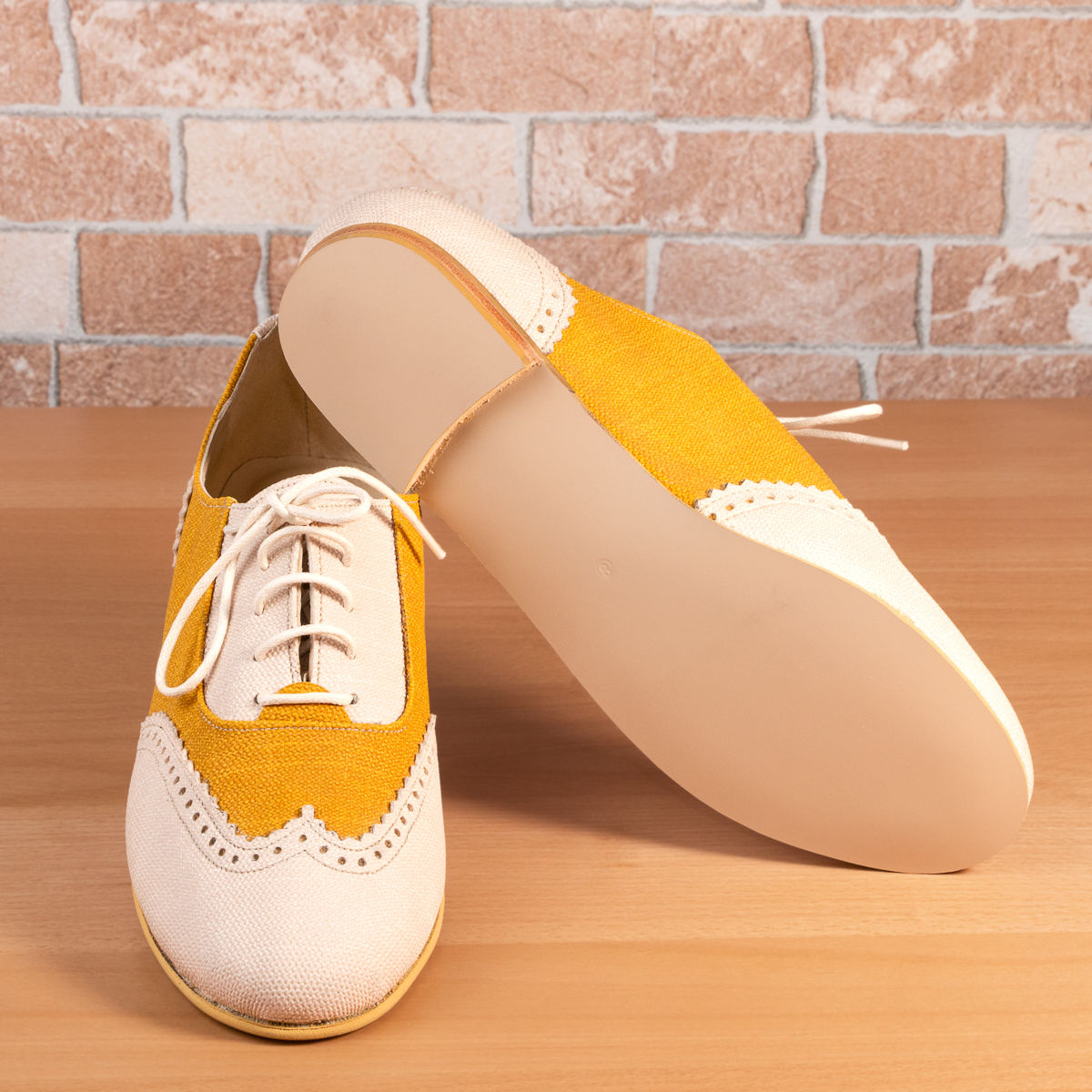 Lester Oxford - Mustard Shoes - Vegan