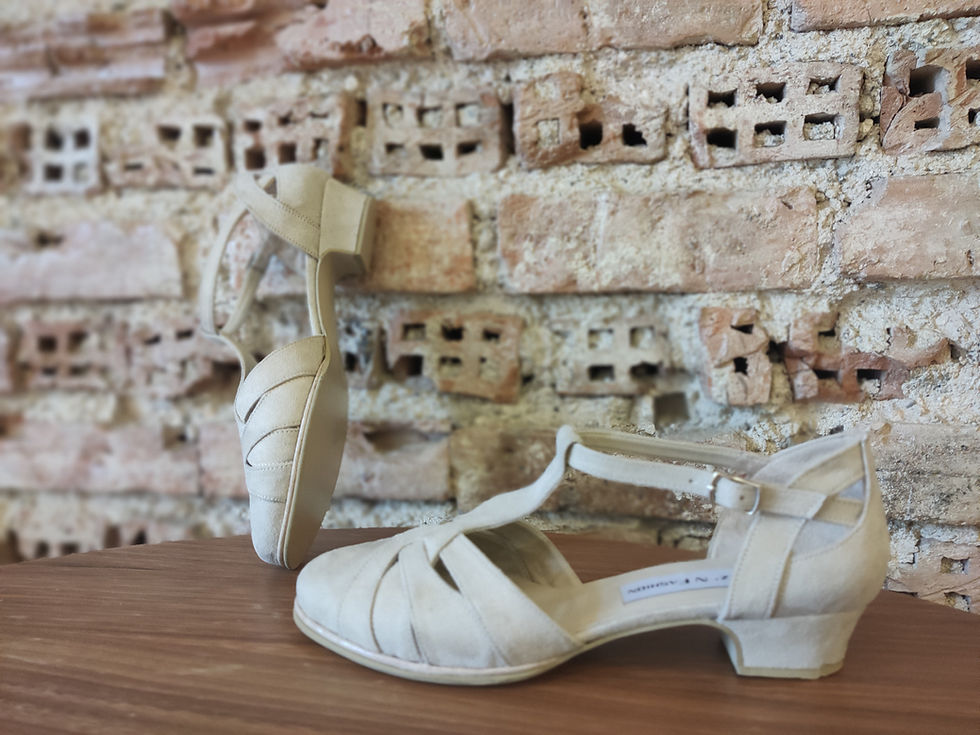 Thumbnail: Peggy Shoes - Whitesmoke Vegan Suede