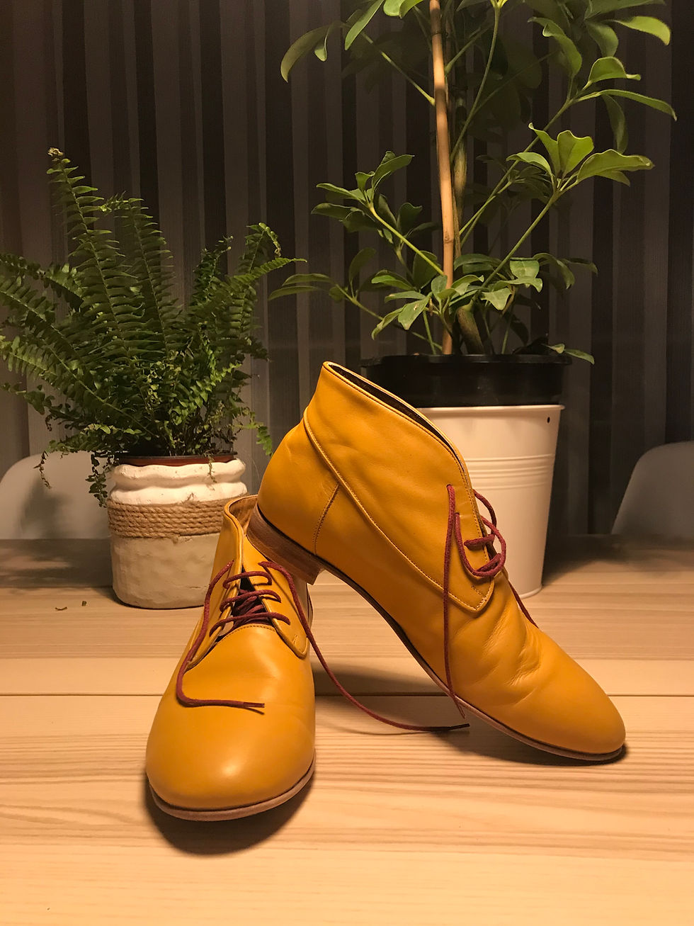 Thumbnail: Billie Boots - Mustard & Purple
