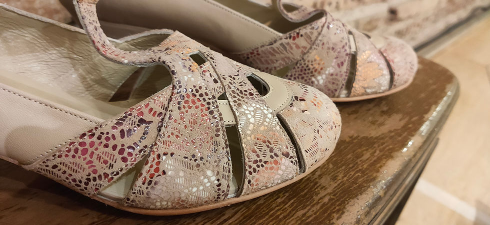 Thumbnail: Pearl Lace Flower Shoes