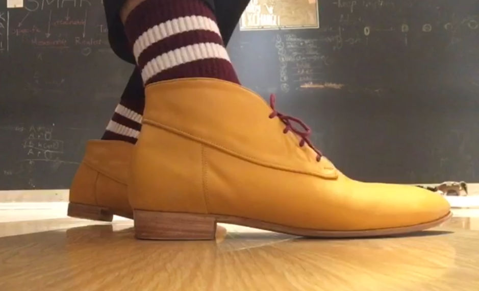 Billie Boots - Mustard & Purple