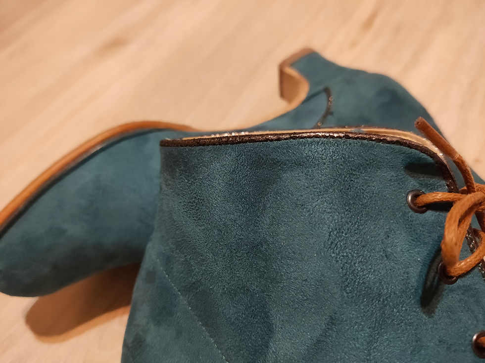 Thumbnail: Chet Boots - Petrol Vegan Suede