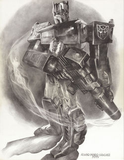 Cybertronian Optimus.