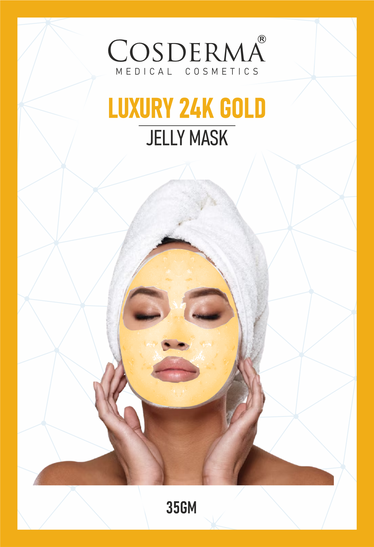 Cosderma Luxury 24K Gold Jelly Mask (10 x 35gm)