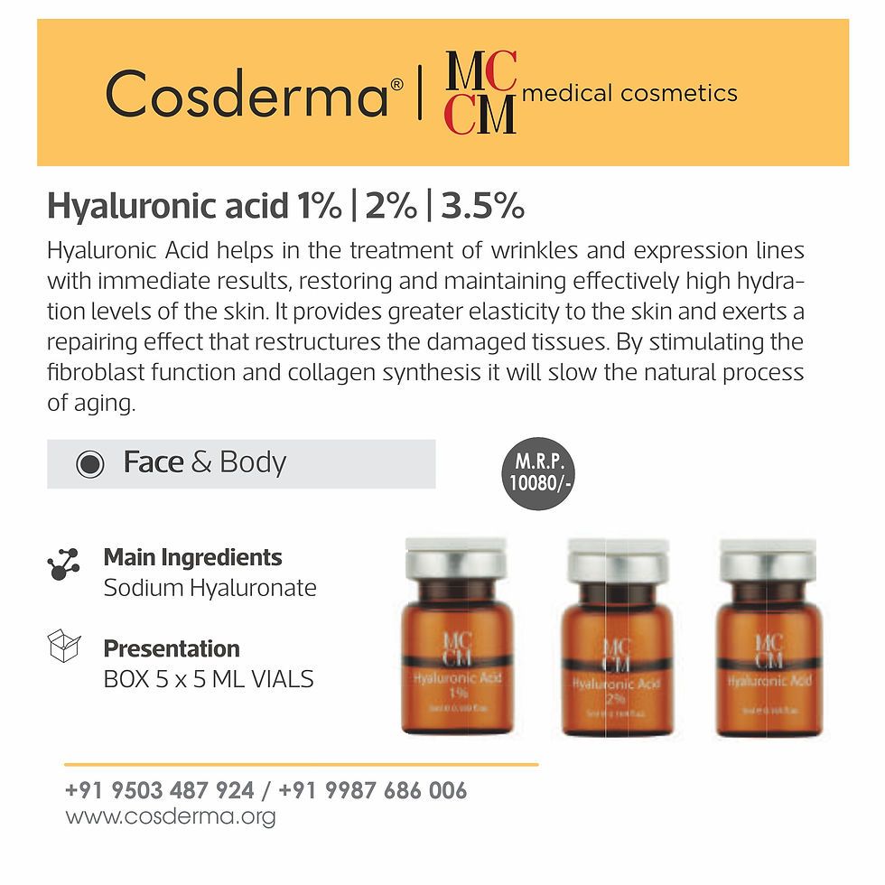 Thumbnail: MCCM Hyaluronic Acid 1% Vials