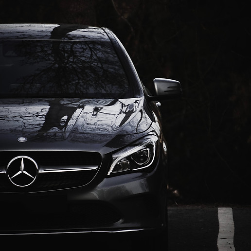 Elegant, clean, executive car - Mercedes benz for chauffer services.