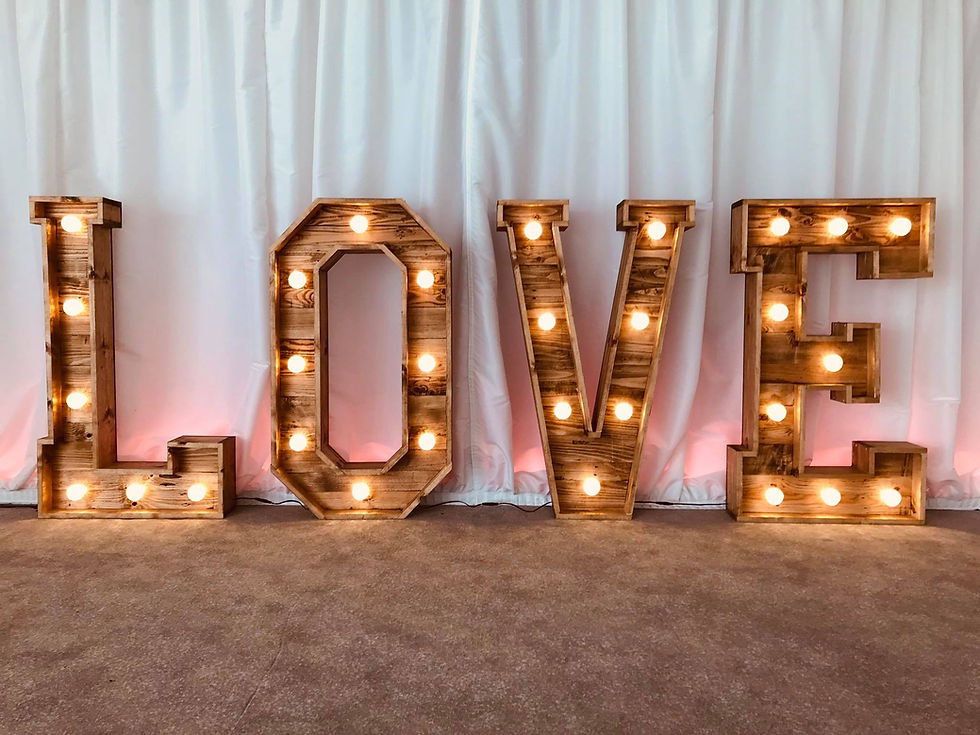 Rustic LOVE Letters