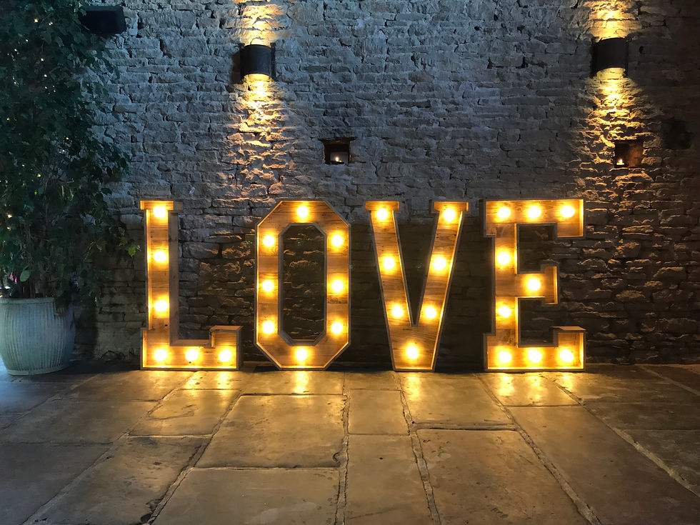 Wooden LOVE Letters