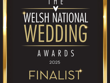 We are finalists in the welsh national wedding awards!