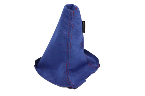 Alcantara Shift Boot Blue w/ Red Thread Subaru Impreza & WRX