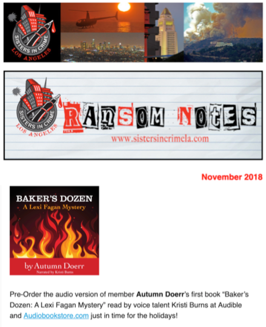 Sisters In Crime, Audio Book Promotion
