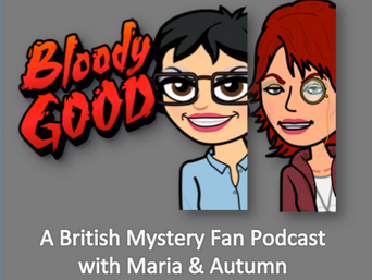 An Early Logo Idea for Mystery Fan Podcast Bloody Good!