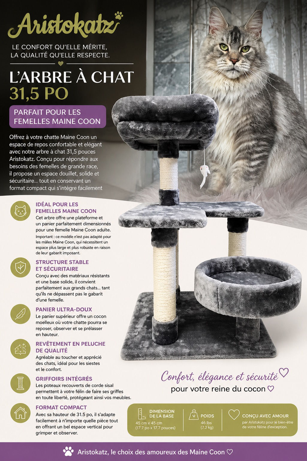 31.5 in Cat Tree