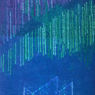 Textile Art inspired by the Northern Lights