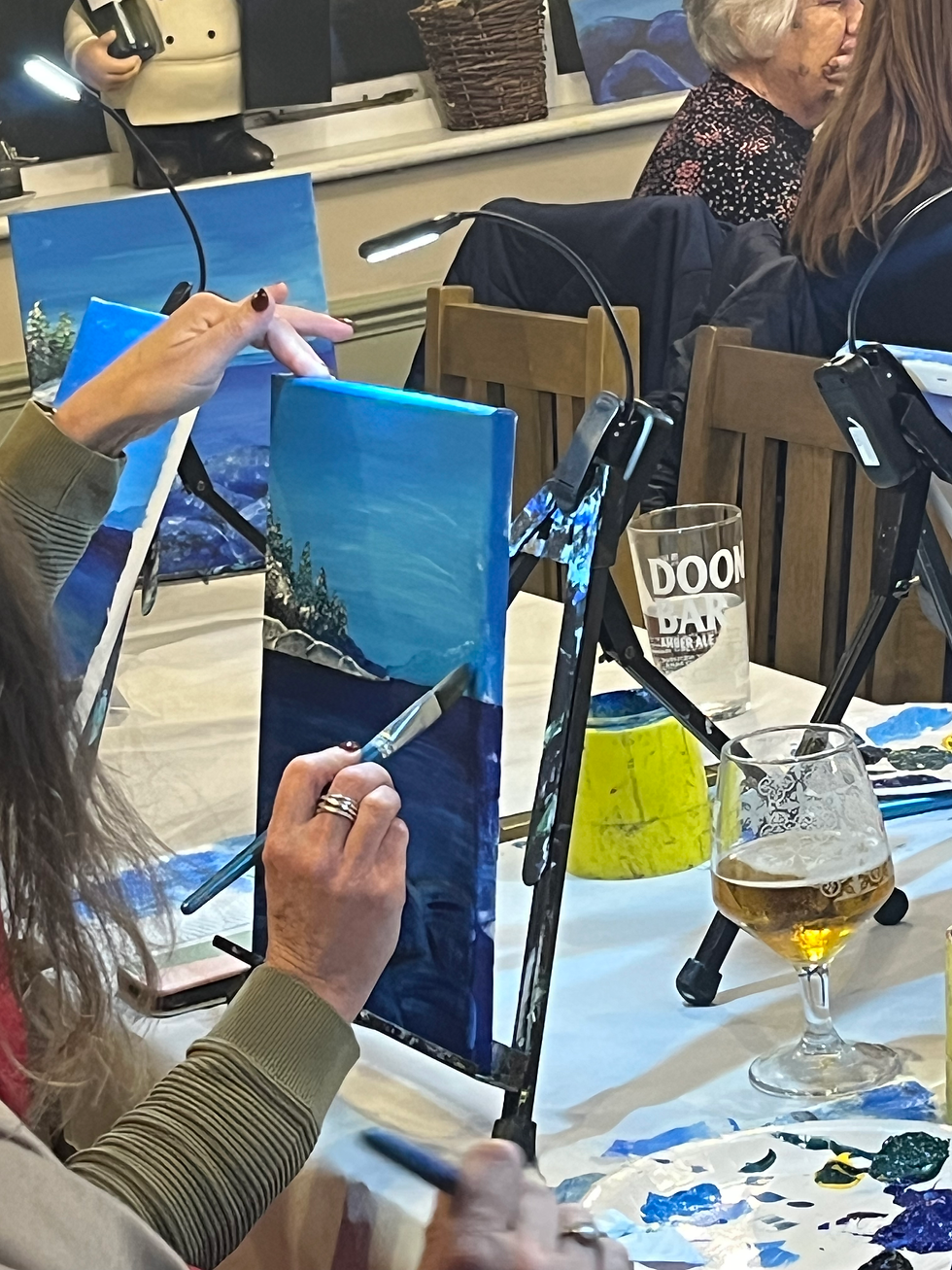 Lady painting