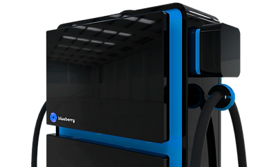 blueberry 50kW DC Charger's cable management system