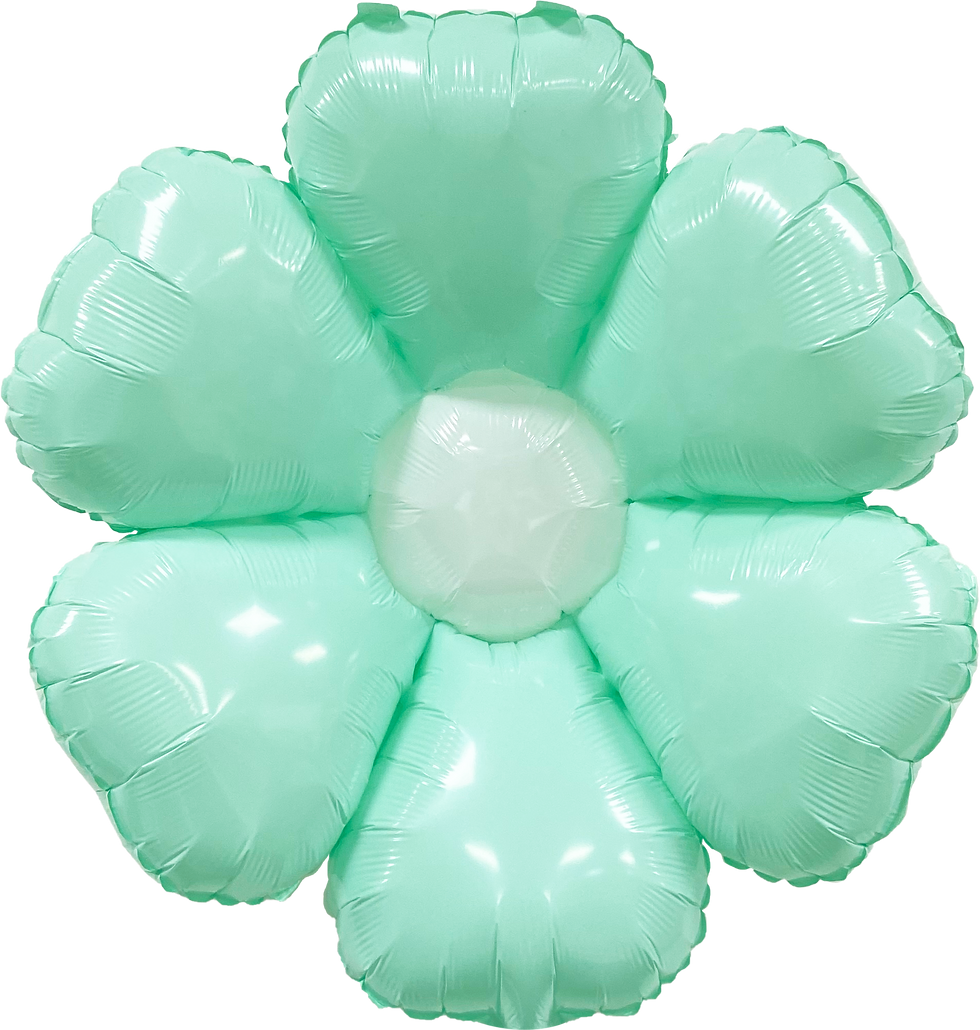 22" Pastel Green Flower Balloon