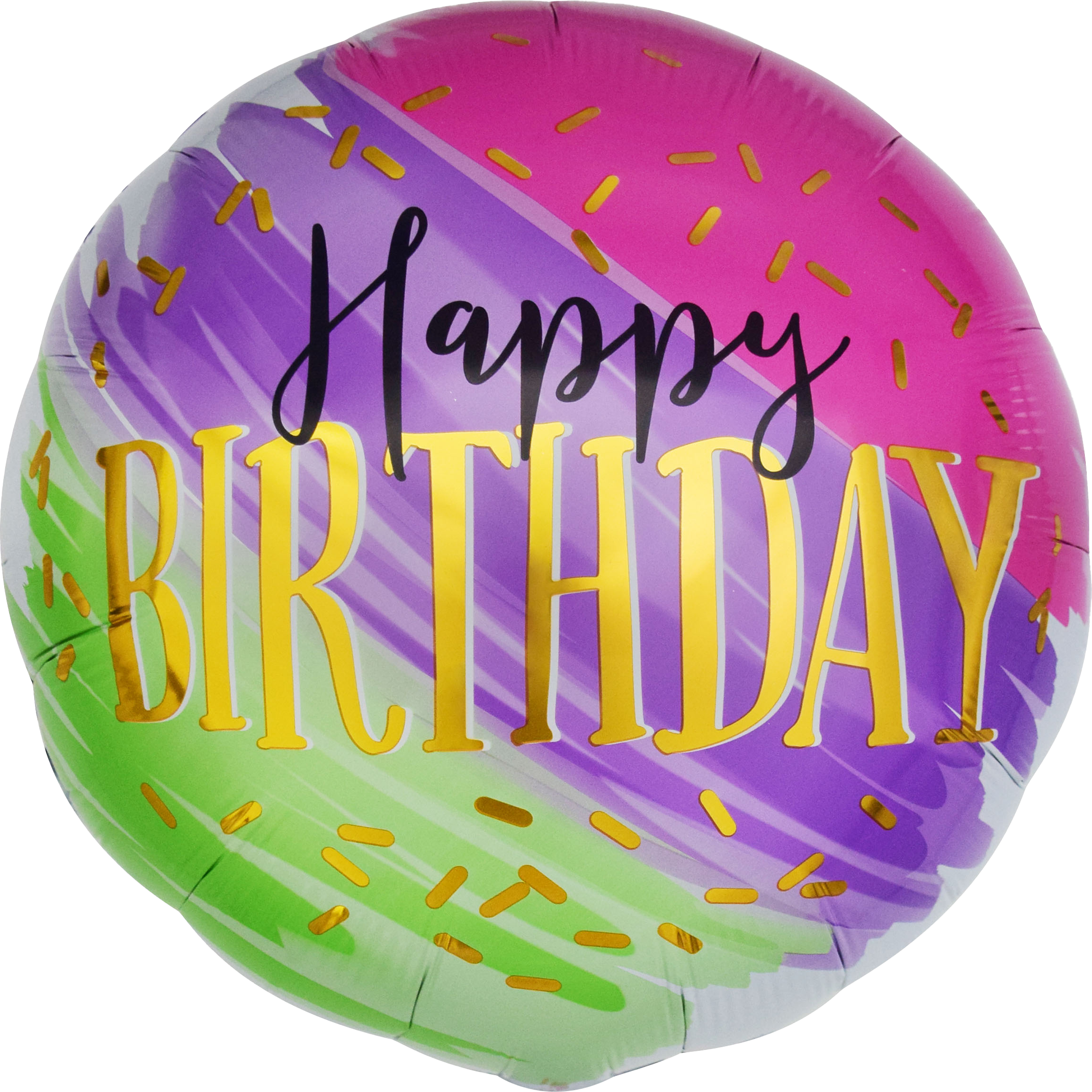 18" Happy Birthday Watercolor Mylar Balloon
