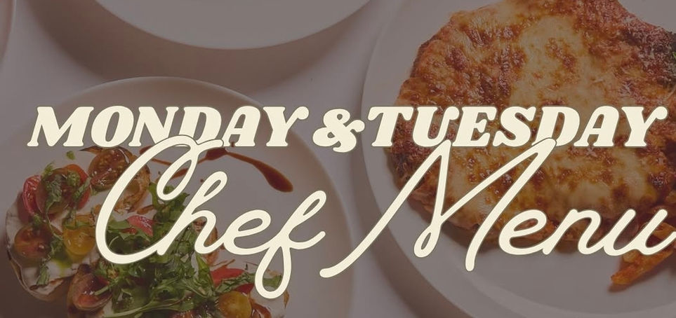 Emiliano restaurant Chef Menu special, Monday & Tuesday, $39 per person, three courses.