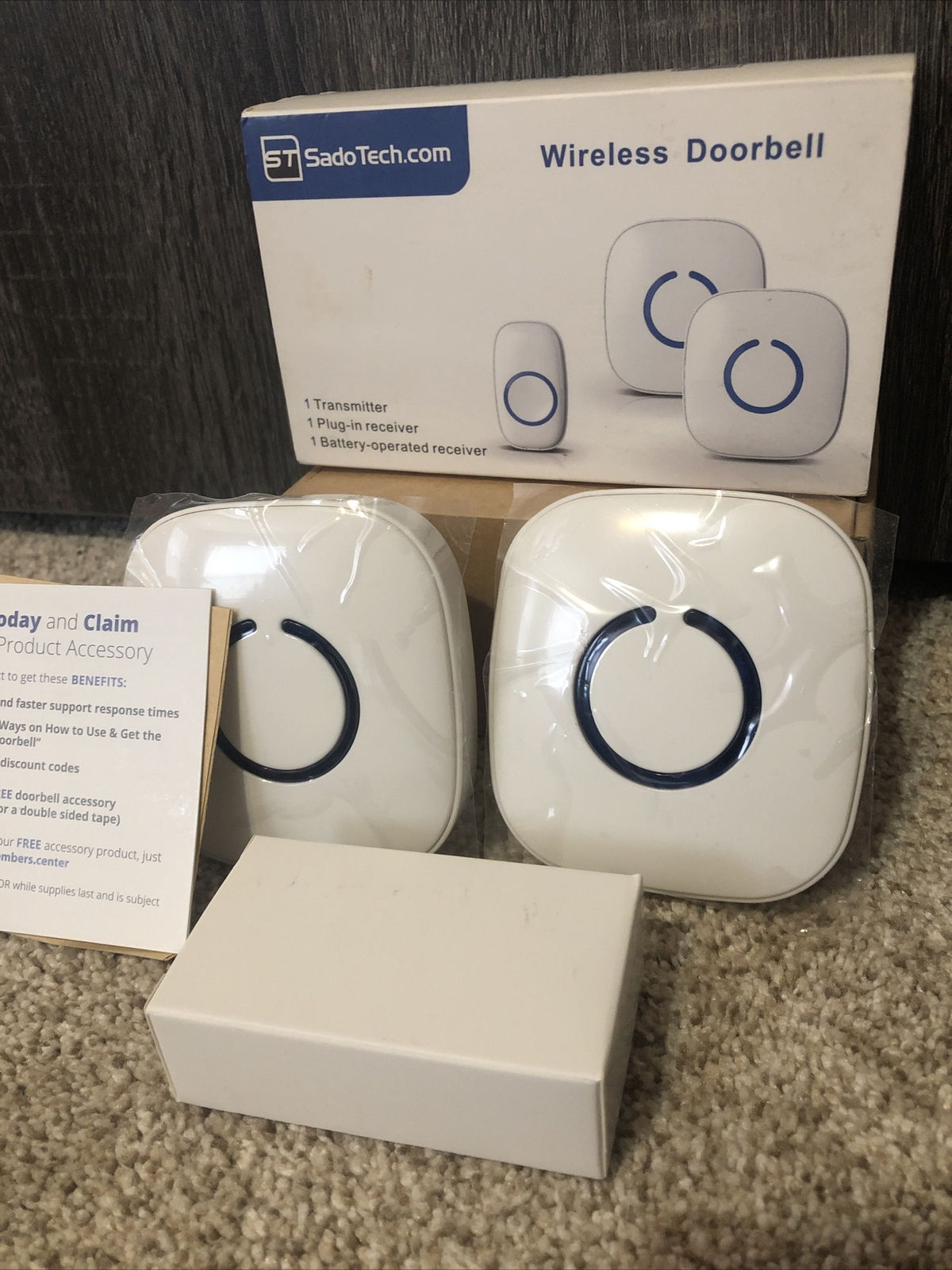 SadoTech Wireless Doorbells for Home, Apartments, Businesses, Classrooms, etc. -
