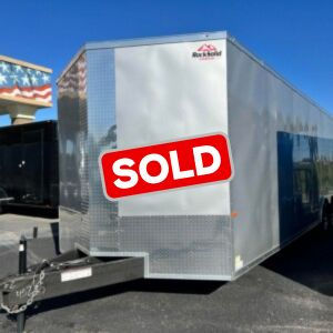 USED 8.5×28 TA ENCLOSED CARGO TRAILER
