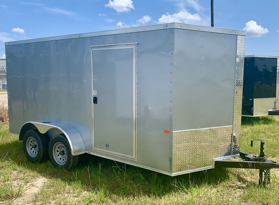 7x14 tandem axle enclosed trailer