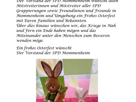 Frohe Ostern an Jung und Älter