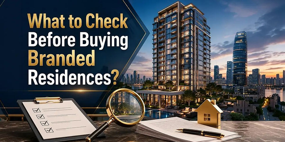 Luxury branded residences with modern architecture, premium amenities, elegant interiors, and world-class lifestyle living for luxury homebuyers and investors.