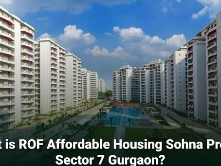 ROF Affordable Housing Sector 7 exterior view with modern apartments