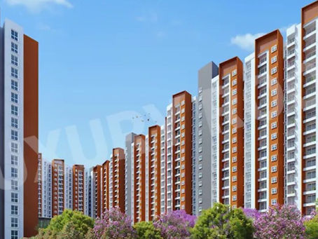 High-rise apartment view of Provident Botanico in Whitefield, Bangalore