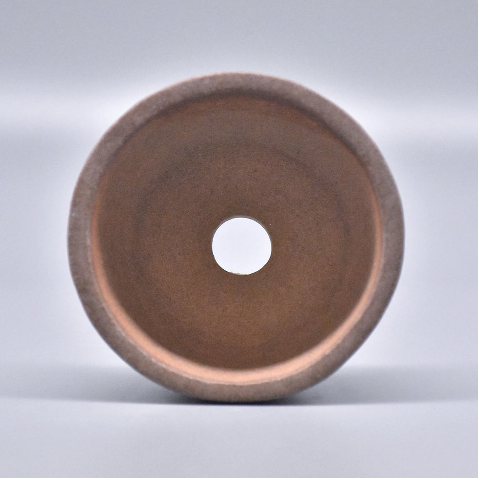 Thumbnail: 盆鉢 (杏灰蛙圓盆) Bonsai Pot (Apricot Grey Frog Round Pot)