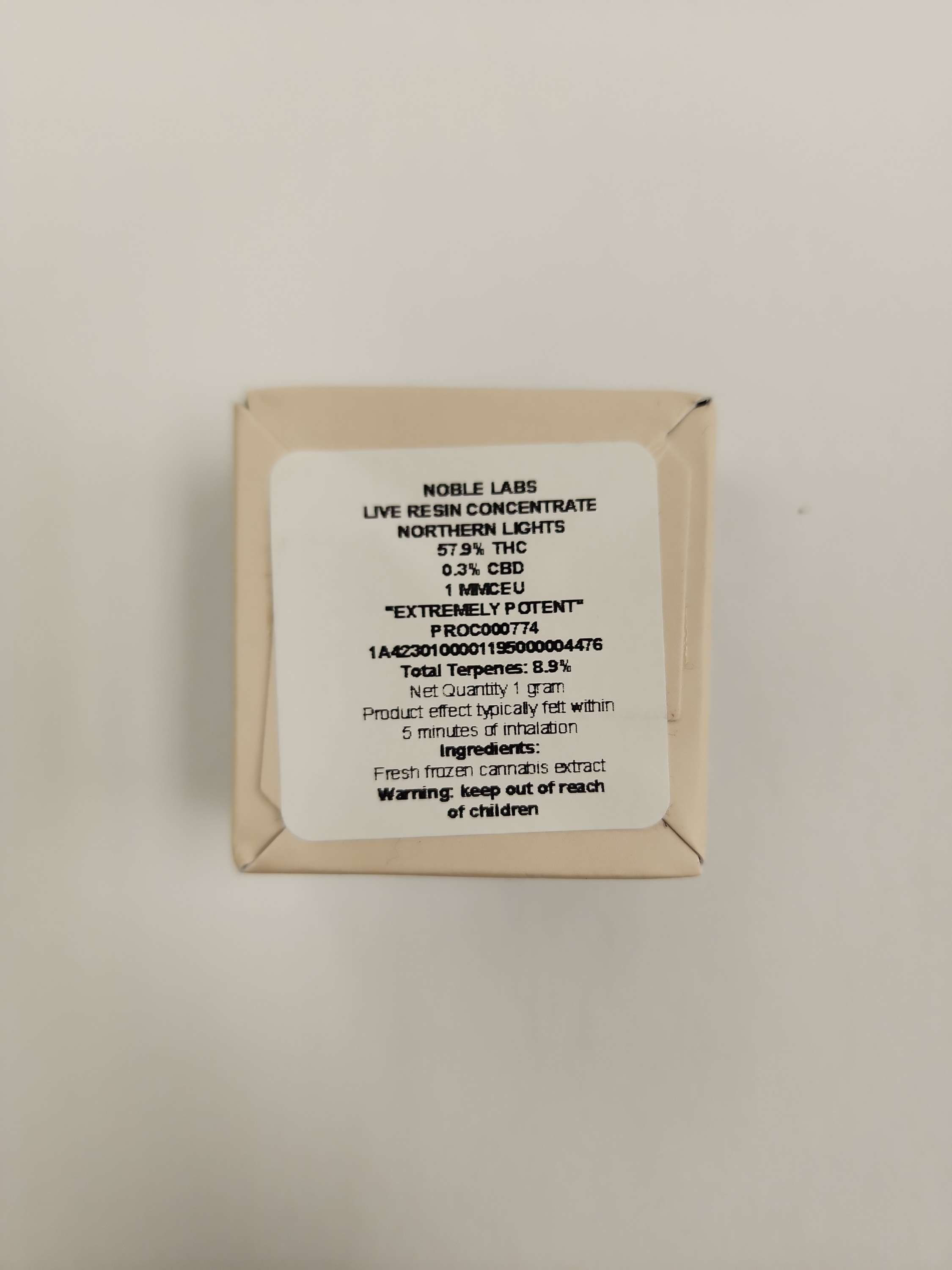 Northern Lights 1G Live Resin Concentrate 