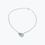Thumbnail: Off-White Jadeite Bracelet. Trace chain (Silver)