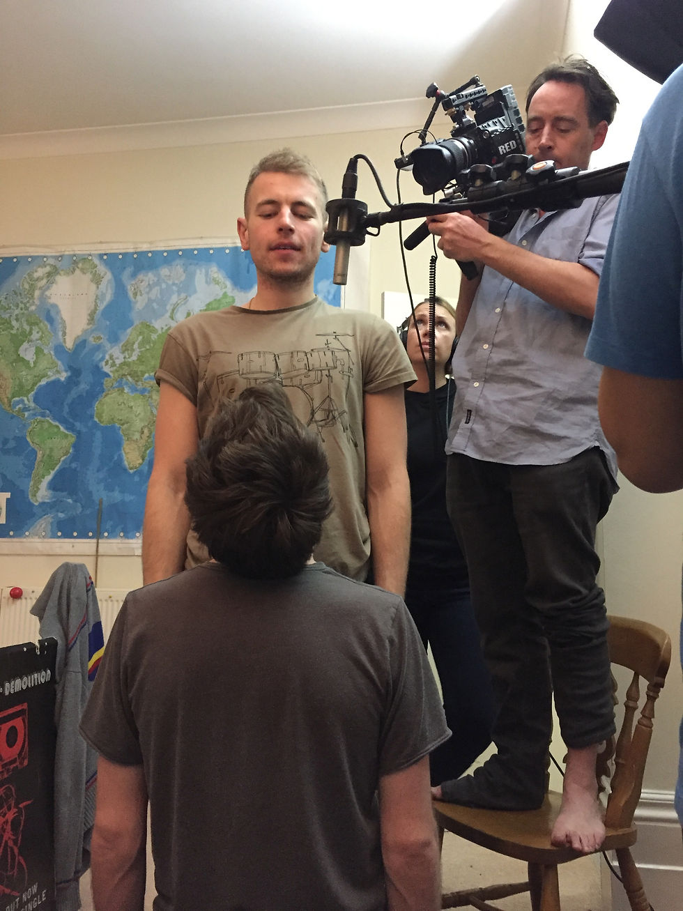 On set shooting Pricked