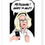 Thumbnail: Annoyed call centre girl sticking finger up at caller, HAPPY TO HELP! FUNNY CARD, HOW FUNNY GREETING CARD