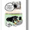 Thumbnail: Black Dog working on laptop in garden, DOG BUSINESS FUNNY CARD, HOW FUNNY GREETING CARD
