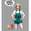 Thumbnail: WOMEN WINKING STOOD IN GARDEN,TRIMMED MY GARDEN FUNNY CARD, HOW FUNNY GREETING CARD