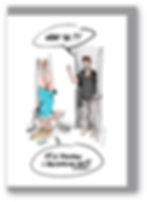 MOTHER BREAST FEEDING, FATHER, BABY, FUNNY CARD, HOW FUNNY