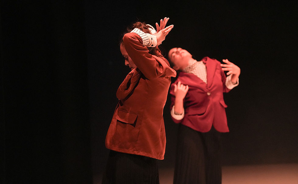 צללית רקדן בכיסא גלגלים, מביע ריקוד חופשי ואמנותי.