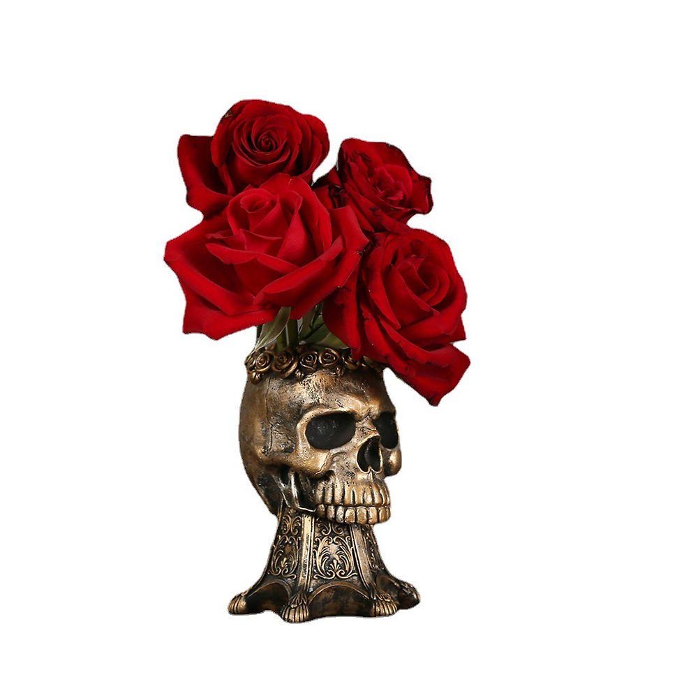 Thumbnail: Chic Skull Vase for Halloween Elegance