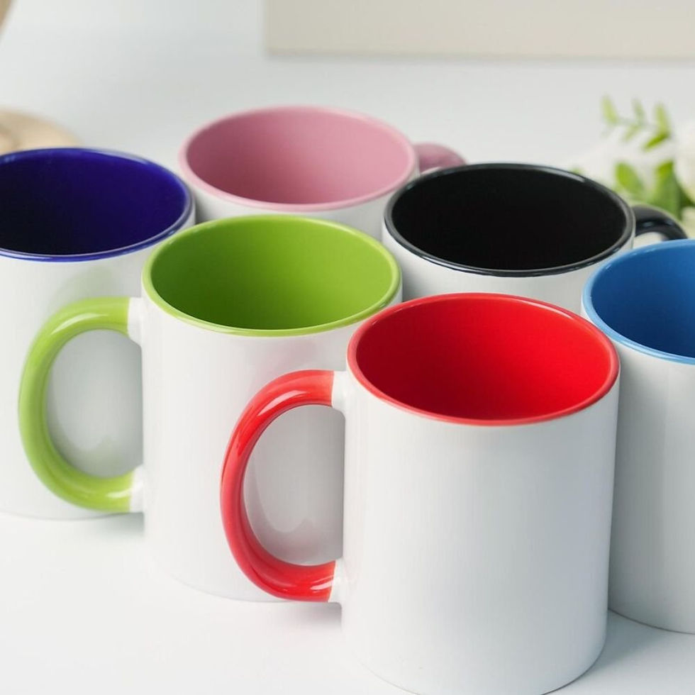 Thumbnail: 11oz Sublimation Stylish Coffee Color Mug