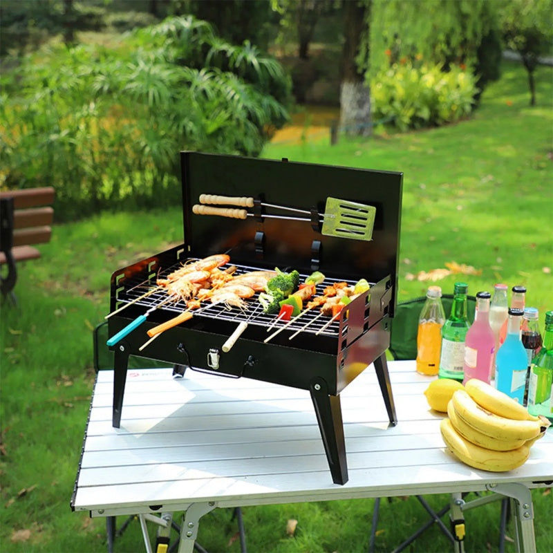 Thumbnail: Compact Char-Grill Beacon: Portable BBQ Suitcase