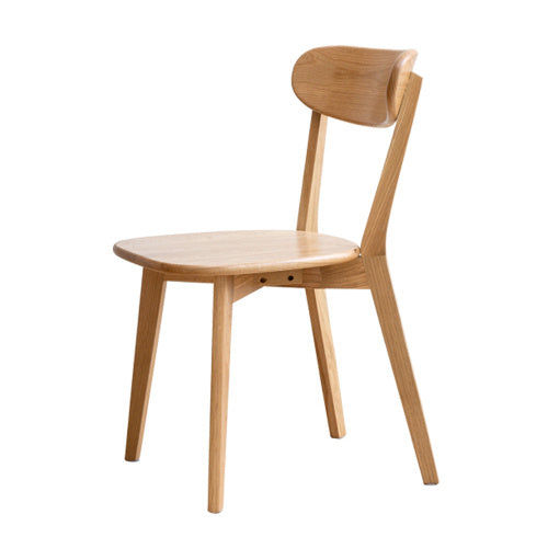Dining Chair Wooden FAS Grade Oak Natural Wood Made In North America Dirt-free W