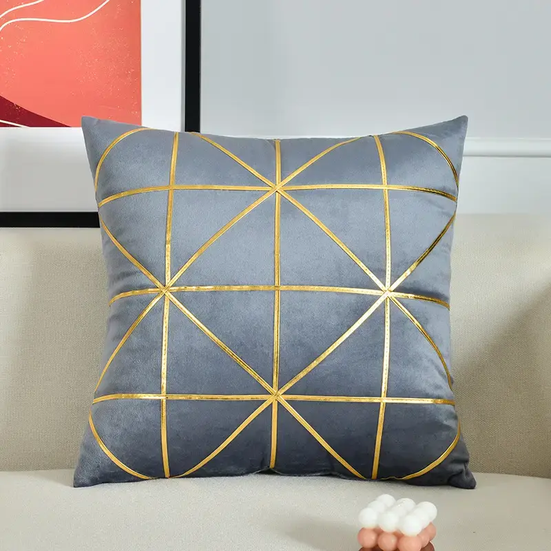 Thumbnail: Cozy Geometric Sofa Pillowcase 17x17